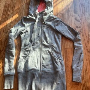 Lululemon Gray Hooded Zip-Up Jacket